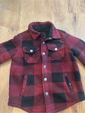 Weatherproof Kids Red and Black Buffalo Plaid jacket